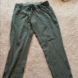 Womens Olive Green Drawstring Pants